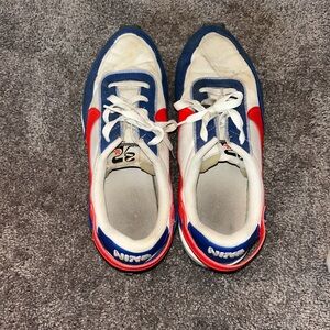 Nike White, Red, and Blue Sneakers